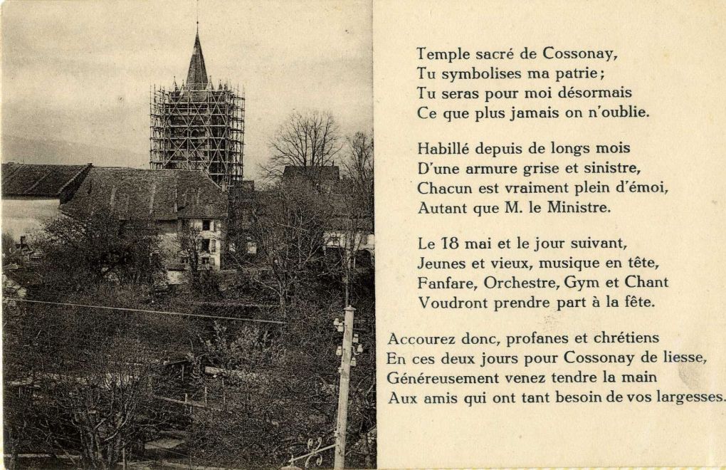 cossonay le temple avec son cadran solaire et   sans porche038